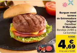 Carrefour Carrefour el mercado - burguer meat ternera de extremadura original oferta