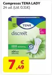 Alcampo Tena - compresas lady oferta
