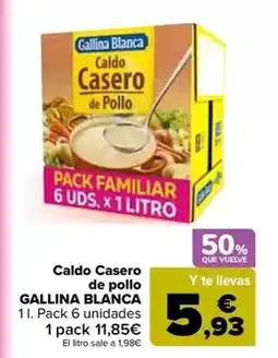 Carrefour Gallina blanca - caldo casero de pollo oferta