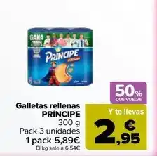 Carrefour Market Príncipe - galletas rellenas oferta