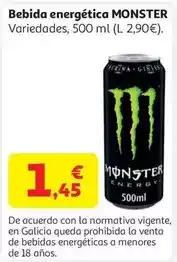 Alcampo Bebida energetica monster green lata 50 cl oferta