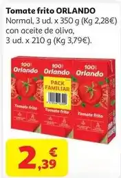 Alcampo Tomate frito pack orlando 3 x 350 grs oferta