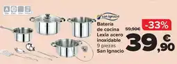Carrefour San ignacio - bateria de cocina lexia acero inoxidable oferta