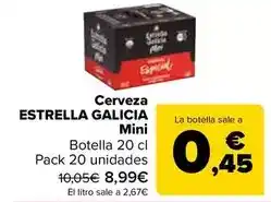 Carrefour Estrella galicia - cerveza mini oferta