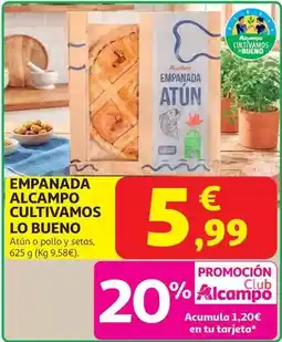 Alcampo Empanada atun clb auchan 625 g oferta