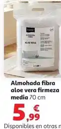 Alcampo Almohada fibra t70 media funda micro aloe vera#70 oferta