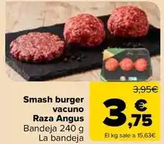 Carrefour Smash burger vacuno raza angus oferta