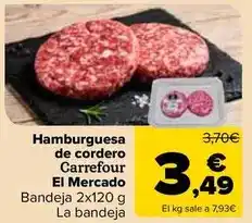 Carrefour Carrefour el mercado - hamburguesa de cordero oferta