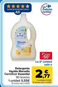 Carrefour Market Carrefour essential - detergente líquido marsella oferta