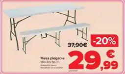 Carrefour Mesa plegable oferta