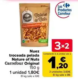 Carrefour Carrefour - nuez troceada pelada nature of nuts original oferta