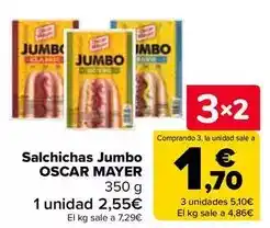 Carrefour Oscar mayer - salchichas jumbo oferta