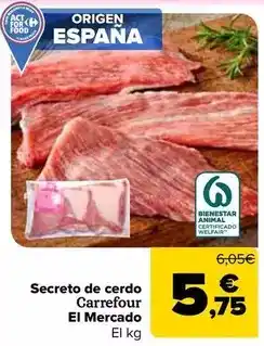 Carrefour Carrefour el mercado - secreto de cerdo oferta
