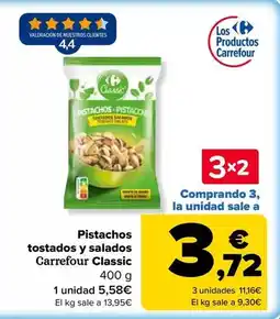 Carrefour Carrefour classic - pistachos tostados y salados oferta