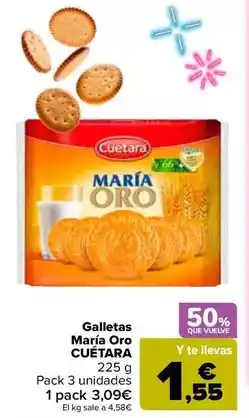 Carrefour Cuétara - galletas maría oro oferta
