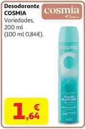 Alcampo Desodorante instante voluptuoso cosmia 200 ml oferta