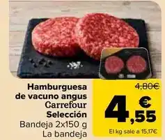Carrefour Carrefour - hamburguesa de vacuno angus seleccion oferta
