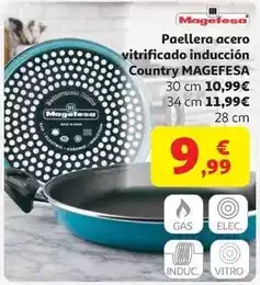 Alcampo Paellera acero vitrificado induccion 28cm country vitr oferta