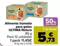 Carrefour Última - alimento humedo para gatos nature oferta