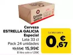 Carrefour Estrella galicia - cerveza especial oferta