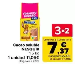Carrefour Nesquik - cacao soluble oferta