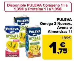 Carrefour Puleva - omega 3 nueces avena o almendras oferta