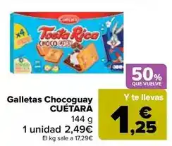 Carrefour Cuétara - galletas chocoguay oferta