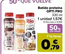 Carrefour Opti pro - batido proteina oferta