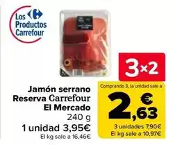 Carrefour Carrefour - jamon serrano reserva el mercado oferta