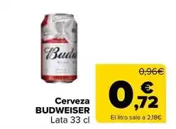Carrefour Budweiser - cerveza oferta