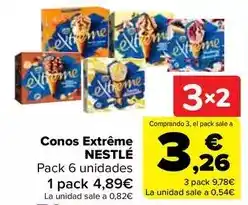 Carrefour Nestlé - conos extreme oferta
