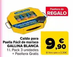 Carrefour Gallina blanca - caldo para paella facil de marisco oferta