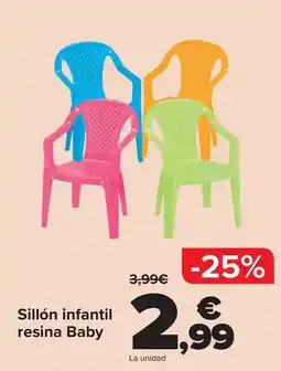 Carrefour Sillon infantil resina baby oferta