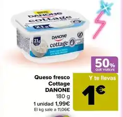 Carrefour Danone - queso fresco cottage oferta