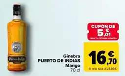 Carrefour Puerto de indias - ginebra mango oferta