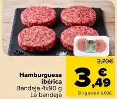 Carrefour Hamburguesa iberica oferta