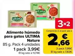 Carrefour Última - alimento húmedo para gatos nature oferta