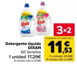 Carrefour Dixan - detergente líquido oferta