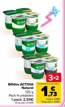 Carrefour Danone - bífidus activia natural oferta