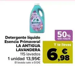 Carrefour La antigua lavandera - detergente líquido esencia primaveral oferta