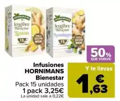 Carrefour Hornimans - infusiones bienestar oferta