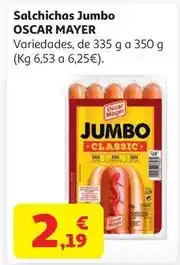 Alcampo Salchicha jumbo oscar mayer 350g oferta
