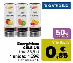 Carrefour Celsius - energéticos oferta