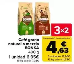 Carrefour Bonka - cafe grano natural o mezcla oferta