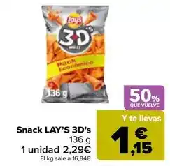Carrefour Lay's - snack 3d's oferta