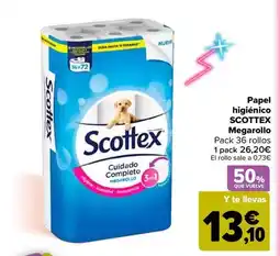 Carrefour Scottex - papel higiénico megarollo oferta