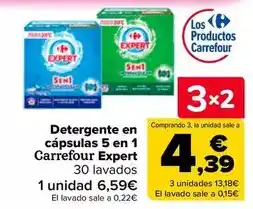 Carrefour Carrefour expert - detergente en capsulas 5 en 1 oferta