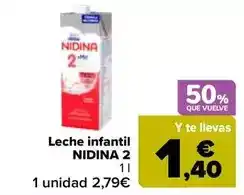 Carrefour Nidina - leche infantil 2 oferta