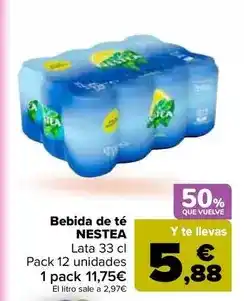 Carrefour Nestea - bebida de té oferta