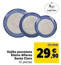 Carrefour Santa clara - vajilla porcelana elaine alfares oferta